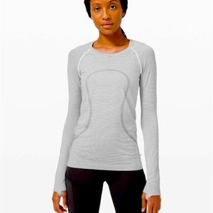 Lululemon swiftly tech long sleeved sold out color : striped black and white